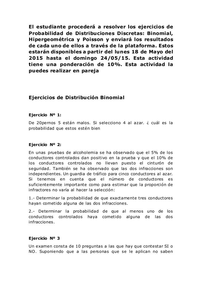 Probabilidad DISTRIBUCION BINOMIAL Y DISTRIBUCION NORMAL